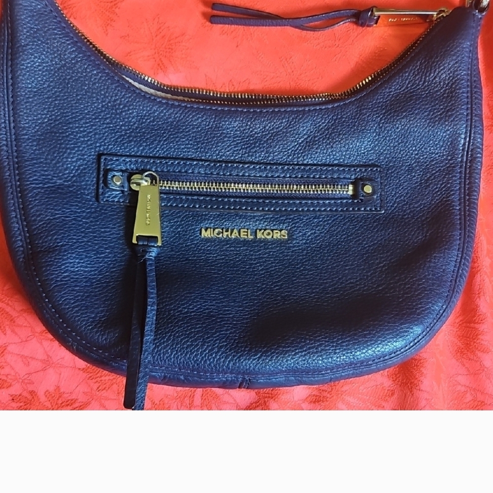 Michael Kors Navy Blue Leather Women's Bag